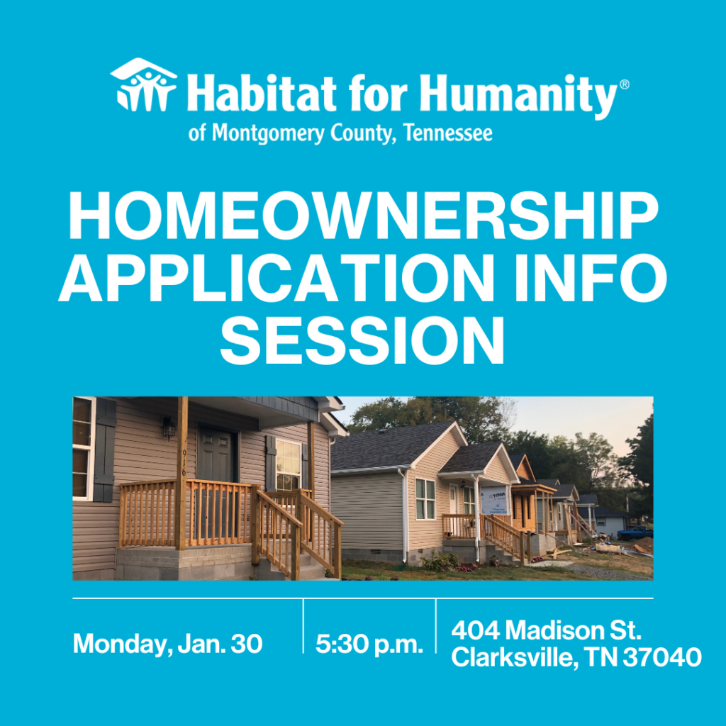 Apply Habitat for Humanity Montgomery County, Tennessee